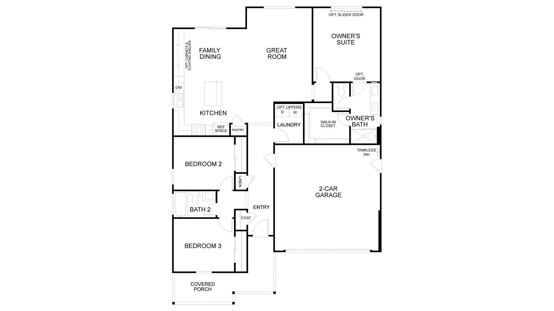 Floor Plan. 1,448sf New Home in Antioch, CA