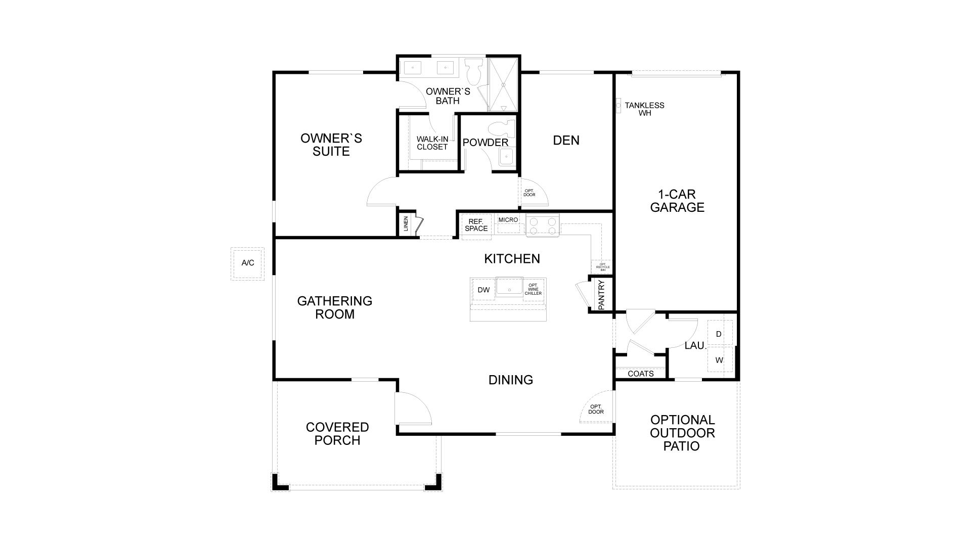 Floor Plan. 1br New Home in Rio Vista, CA
