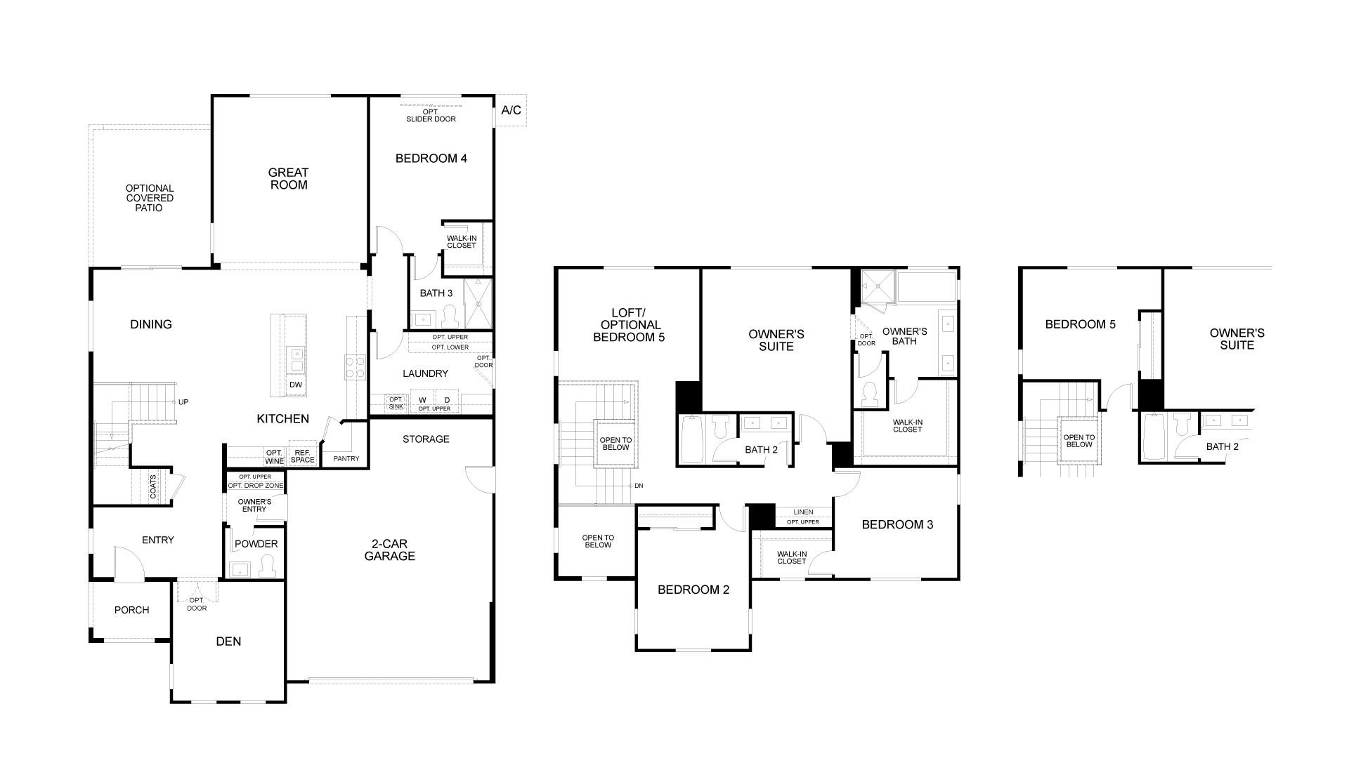 Floor Plan. 2,738sf New Home in Antioch, CA