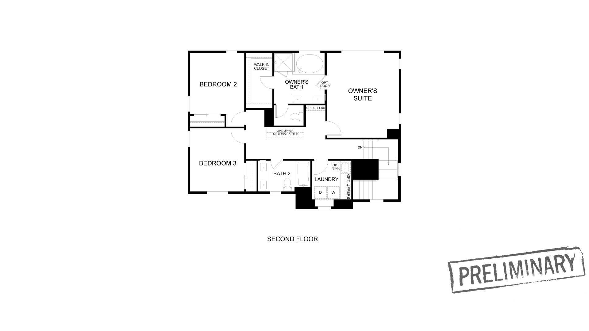 Residence 1 - Second Floor. Residence 1 New Home in Martinez, CA