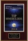 September 2014 -  Silicon Valley Business Journal Top Homebuilders Award
